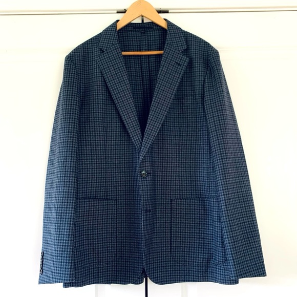 J Crew Blazer Ludlow Jacket Plaid Unlined Moon Flannel Unstructured Size 42 Slim - Picture 9 of 9